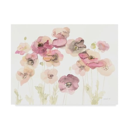 Danhui Nai 'Delicate Poppies' Canvas Art,18x24